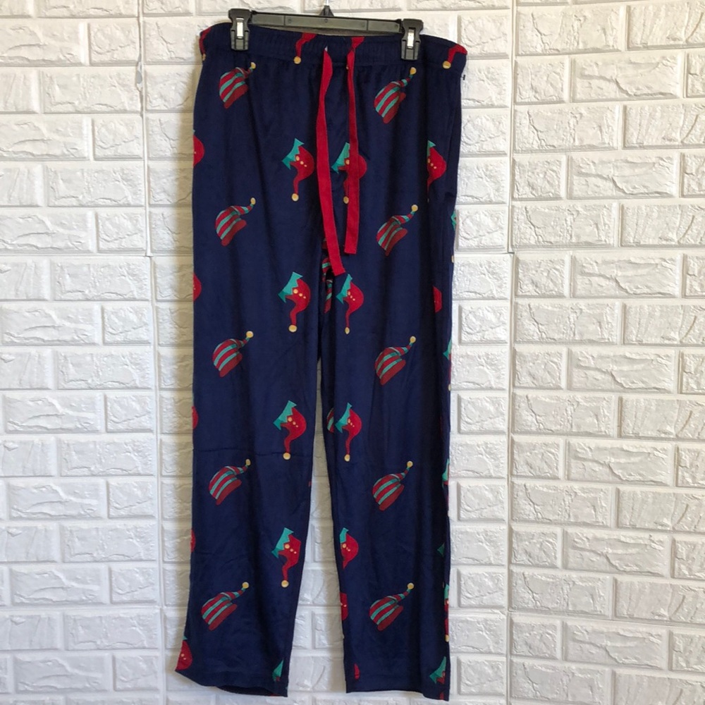 Super soft Varsity Sleepwear pajama pants men’s XL holiday print with drawstring